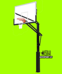 Alternative view of Stacionārais regulējamais basketbola grozs Asnsport NBA Dunk ar rūdītā stikla vairogu un polsterējumu (In-Ground Basketball Hoop)