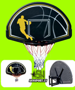 Pie sienas stiprināms basketbola grozs Asnsport Home Master Combo ar sienas stiprinājumu (vairogs, stīpa, stiprinājums)