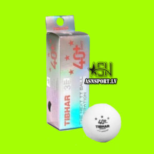 Galda tenisa bumbiņas TIBHAR 40+*** baltas 3 gabalas iepakojumā