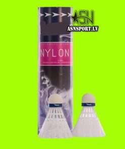 Badmintona volāni 6 gabali SFT-Nylon0.5 (balti, vidēja smaguma)