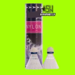 Badmintona volāni 6 gabali SFT-Nylon0.5 (balti, vidēja smaguma)