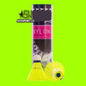 Badmintona volāni 6 gabali SFT-Nylon0.5 (dzelteni, vidēja smaguma)